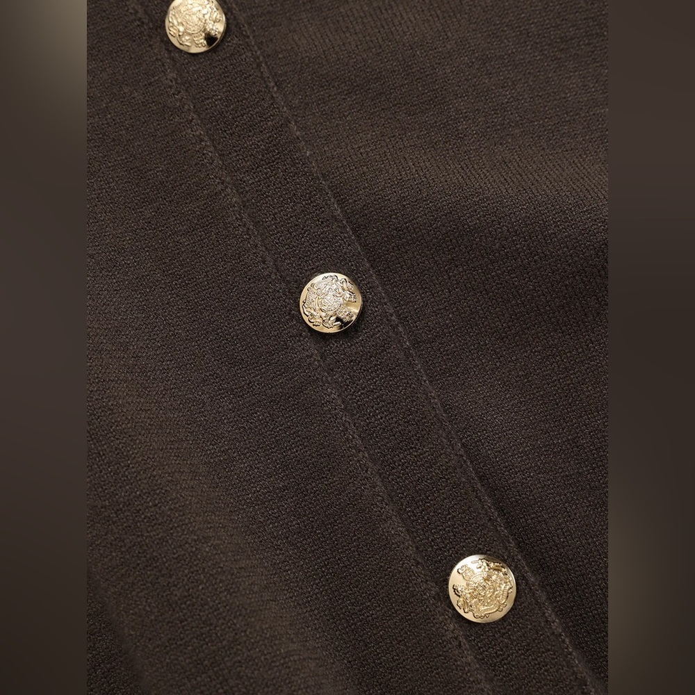 Commense Cinched Waist Knit Shirt Dress - Picture 3 of 5